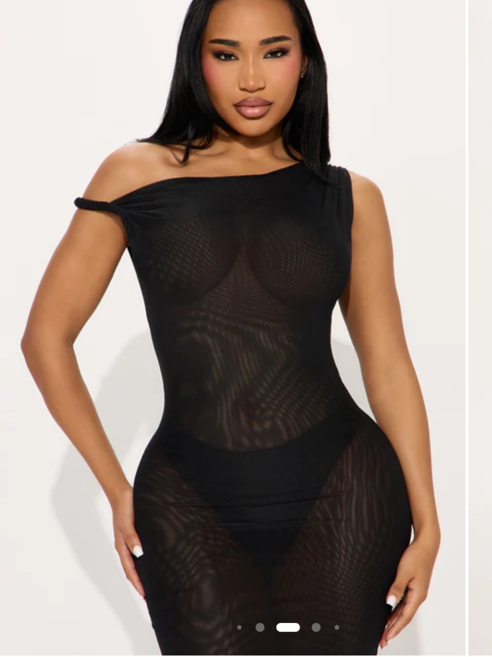 Barely There Sheer Maxi Dress - Picture 3 of 4